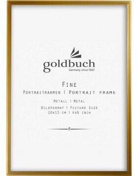 Goldbuch Metall-Bilderrahmen Fine gold 10x15 cm