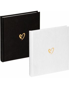 Walther linen photo album Emotion 20x20 cm 40 white pages