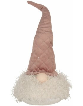 Clayre &amp; Eef 65243 Decorative gnome with LED Pink...