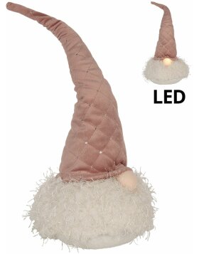 Clayre &amp; Eef 65243 Decorative gnome with LED Pink...
