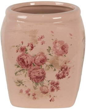 Clayre & Eef 6CE1604M Indoor Flower Pot Pink 14x14x16 cm