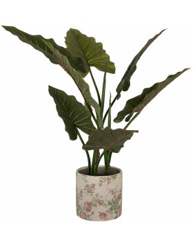 Clayre & Eef 6CE1623L Vaso per fiori da interno Beige Rosa Ø 17x16 cm