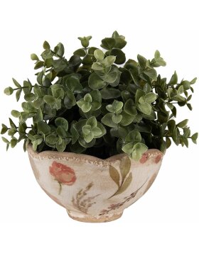 Clayre & Eef 6CE1626S Vaso da fiori per interni Beige Rosa Ø 16x9 cm