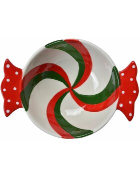 Clayre &amp; Eef 6CE1721 Soup Bowl Red Green 18x12x6 cm -...
