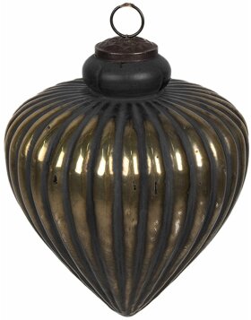 Clayre &amp; Eef 6GL4313 Christmas bauble black, gold...