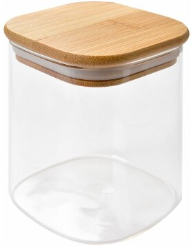 Clayre &amp; Eef 6GL4417 Storage Tin with Lid Transparent...