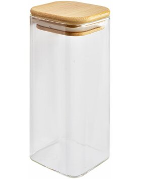 Clayre &amp; Eef 6GL4419 Storage Tin with Lid Transparent...