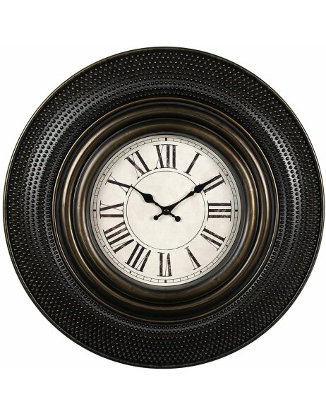 Clayre &amp; Eef 6KL0816 Reloj de Pared Marr&oacute;n &Oslash; 51x5 cm - 1xAA