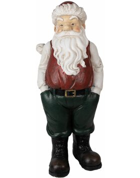 Clayre & Eef 6PR3914 Decoration Father Christmas Red, White 26x25x51 cm