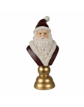 Clayre & Eef Christmas Decoration Father Christmas Red White 19x15x40 cm