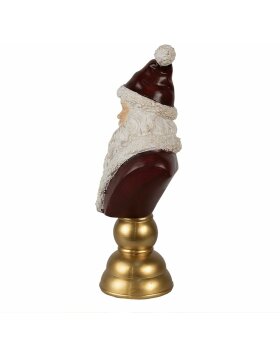 Clayre & Eef Christmas Decoration Father Christmas Red White 19x15x40 cm
