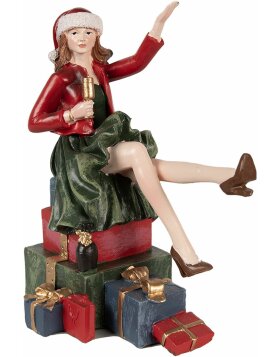 Clayre &amp; Eef 6PR3982 Decorative Woman Red Green...