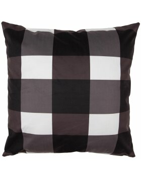 Clayre & Eef BWX24 Cushion Cover White Black 45x45 cm