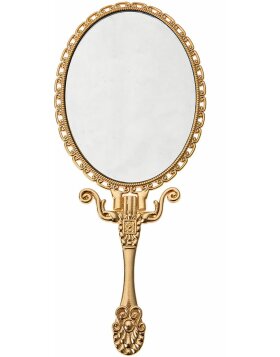 Juleeze JZSP0006 Hand mirror gold-coloured 8x2x18 cm