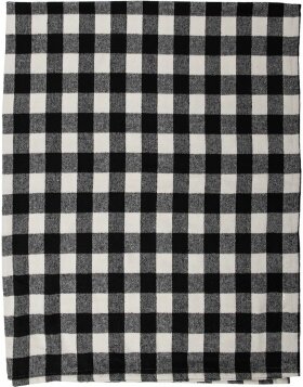 Clayre &amp; Eef KT060.146 Plaid noir, blanc 130x170 cm