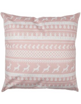 Clayre &amp; Eef SWC22 Cushion Cover Pink White 45x45 cm