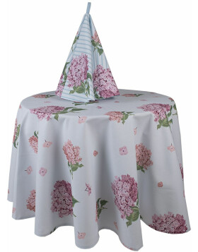 Clayre &amp; Eef VTG07 Tablecloth Round Pink &Oslash; 170 cm