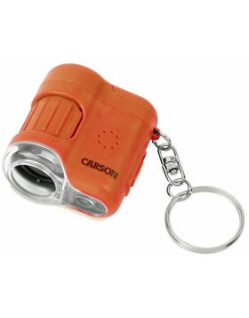 Carson MicroMini 20x pocket microscope orange