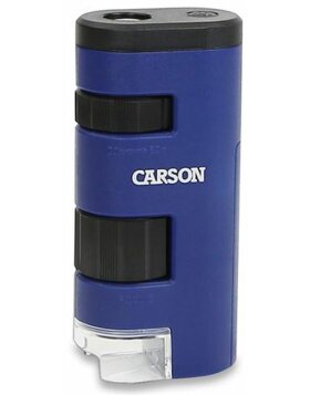 Microscopio de mano Carson MM-450 LED 20-60 aumentos azul