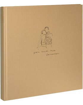 Goldbuch Hochzeitsalbum naturLiebe braun 30x31 cm 60 weiße Seiten