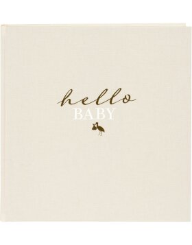 Goldbuch Babyalbum hello.baby Beige 30x31 cm 60 weiße Seiten