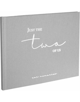 Goldbuch guestbook just the two of us grey 25x20 cm 100 white pages