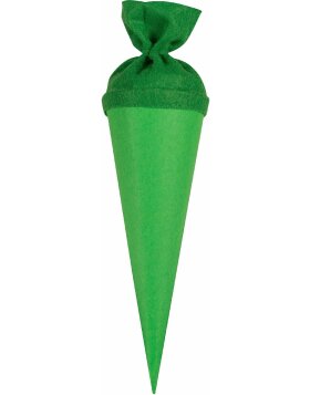 Goldbuch Bastelschultüte mit farbigem Filzverschluss 35 cm grün
