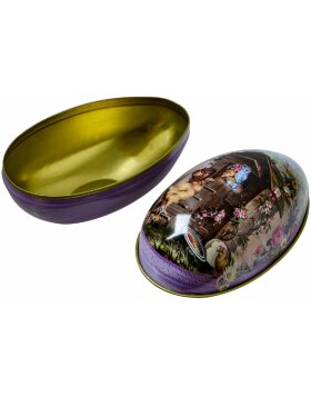 Clayre &amp; Eef 65341 Decoration Egg 7x11x7 cm Purple