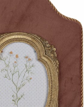 Clayre & Eef 2F1084 Photo Frame 21x2x32 cm / 10x15 cm Pink Gold Coloured