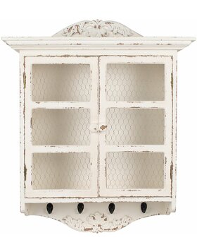 Clayre &amp; Eef 5H0662 Wall cabinet white 56x23x69 cm -...