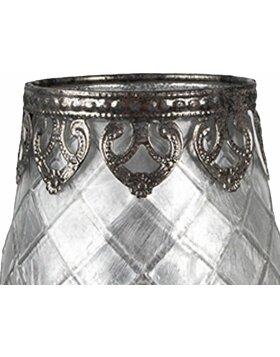 Clayre &amp; Eef 6GL4383 Tealight holder Silver coloured...