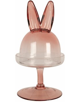 Clayre & Eef 6GL4385 Glass Bell Jar Pink Ø 12x23 cm - Elegant Presentation