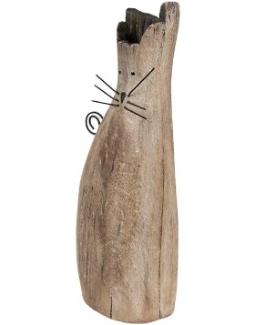 Clayre &amp; Eef 6H2330 Decorative Cat Brown 14x7x26 cm