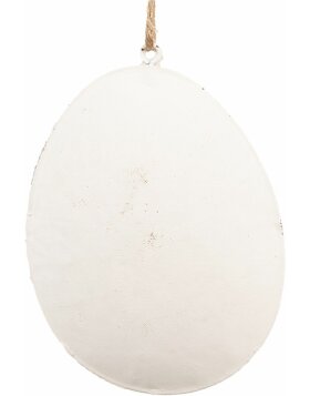 Clayre &amp; Eef 6Y5567 Decorative Hanger Egg White...