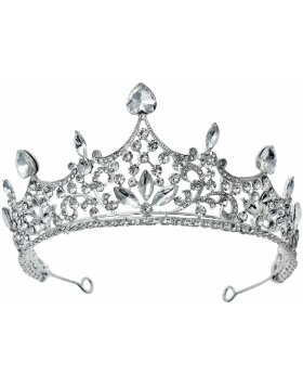 Juleeze JZCR0004 Princess Crown Crystal Silver One Size