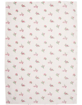 Clayre & Eef KT042.048 Tea towel floral pattern pink 47x70cm
