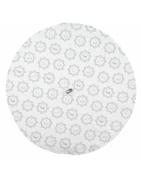 Clayre & Eef LGD48 Kitchen Towel White/Grey Deer Head Design Ø 80 cm