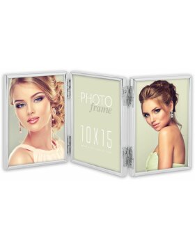 ZEP 120TS01-4R Triple picture frame silver glossy 3 photos 10x15cm