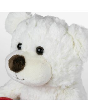 ZEP Teddy mit Herz-Bilderrahmen 3,5x4,5 cm weiß 16x13x23 cm