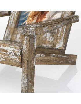 ZEP wooden picture frame Gallipoli deckchair look 10x15 cm 16x16x24 cm