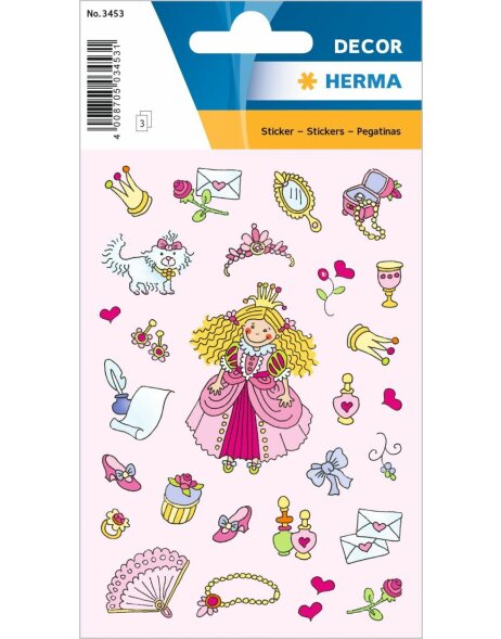 HERMA decorative labels DECOR Prinzessinnen I 3 sheets