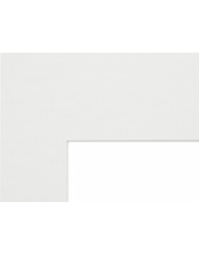 Deknudt SP111 Passepartout Weiß Ausschnitt 13x13 cm