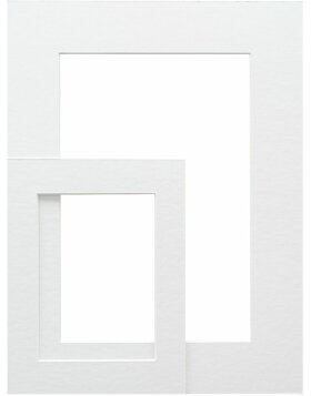 Deknudt SP111 Passepartout Weiß Ausschnitt 20x25 cm