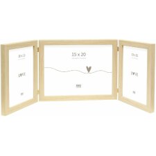 Deknudt S43AH1 Triple frame natural wood 1x 15x20 cm and 2x 10x15 cm