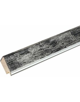 Deknudt S45YE2 Cornice in legno nero bordo argento 15x20cm