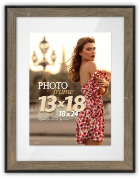 ZEP picture frame Roma float glass and passe-partout 15x20 cm to 20x30 cm