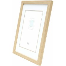 Deknudt S43AH1 picture frame natural wood colour with passe-partout 15x20 cm to 40x50 cm