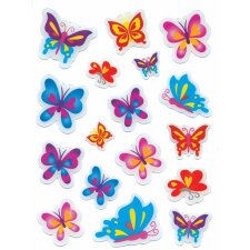 Decoratieve etiketten magische vlinders Stone 1 sh.