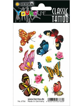 HERMA Tattoos Colour Art Schmetterlinge 1Bl.