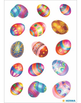 Decorative labels DECOR Easter eggs begl. 2 sh.